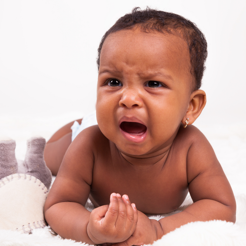infant unhappy during tummy time
